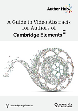 Author Hub guide to Elements video abstracts cover