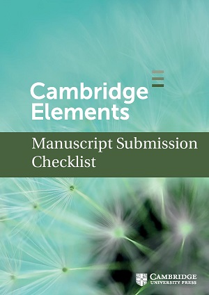 Elements manuscript checklist cover