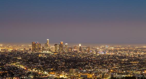 Night city skyline